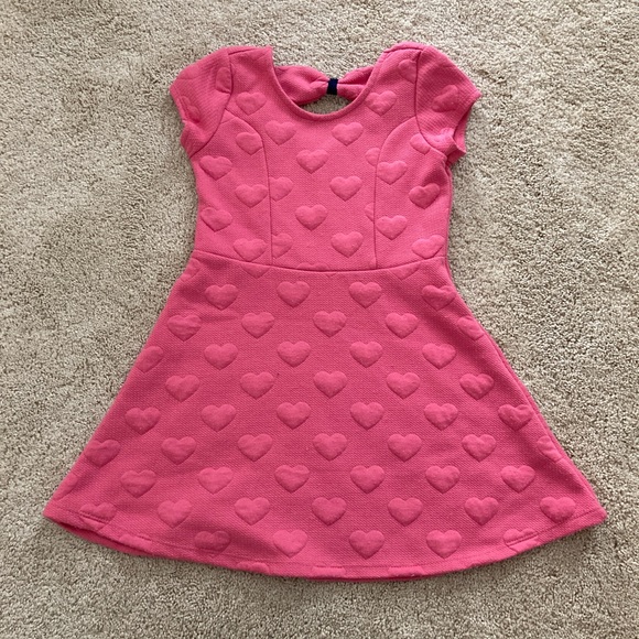 Girls dress pink with hearts size 5 - Picture 6 of 12